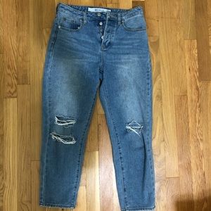 Brandy Melville distressed high waisted Mom Jeans
